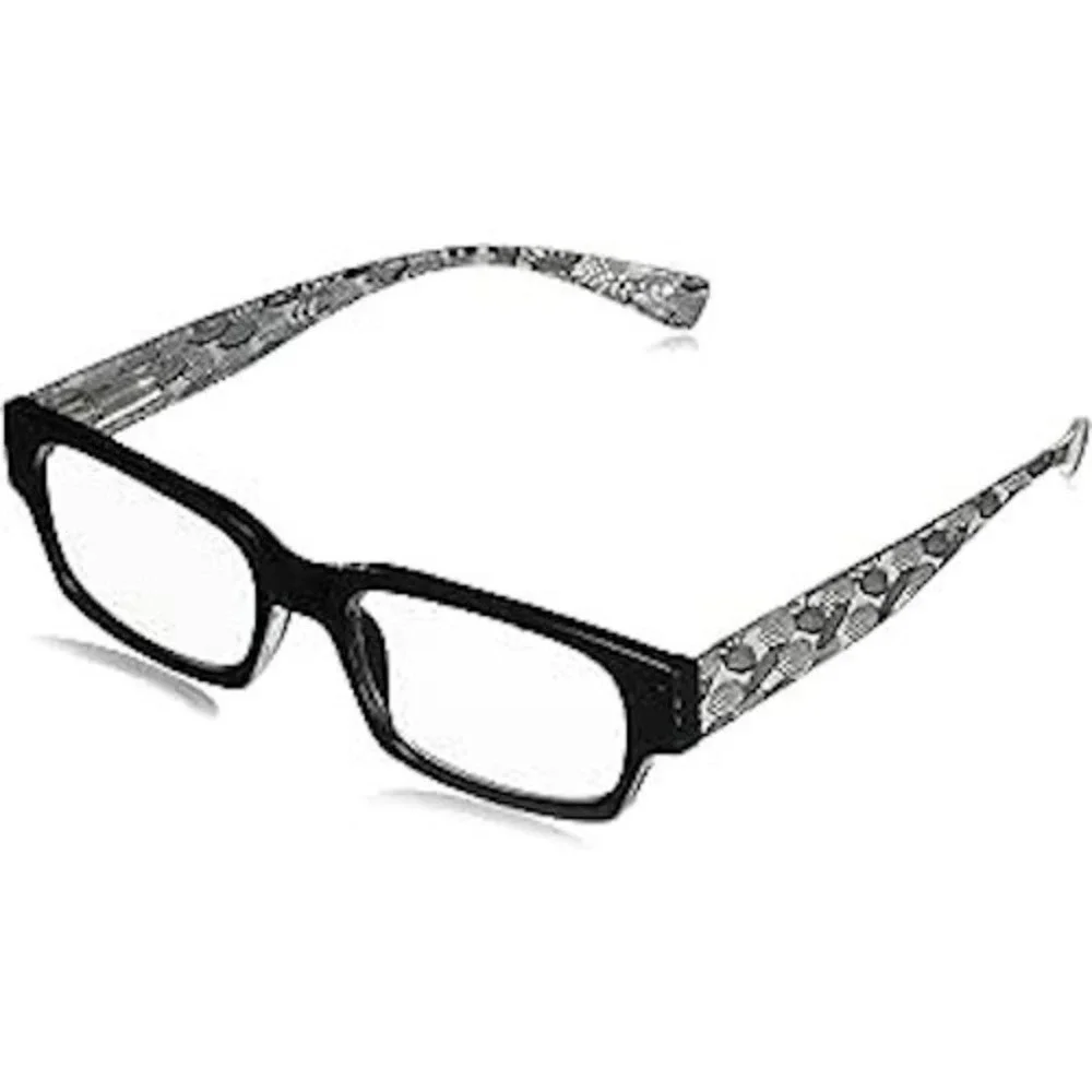 NEW South Beach Peepers Black‎ Reading Glasses +1.25